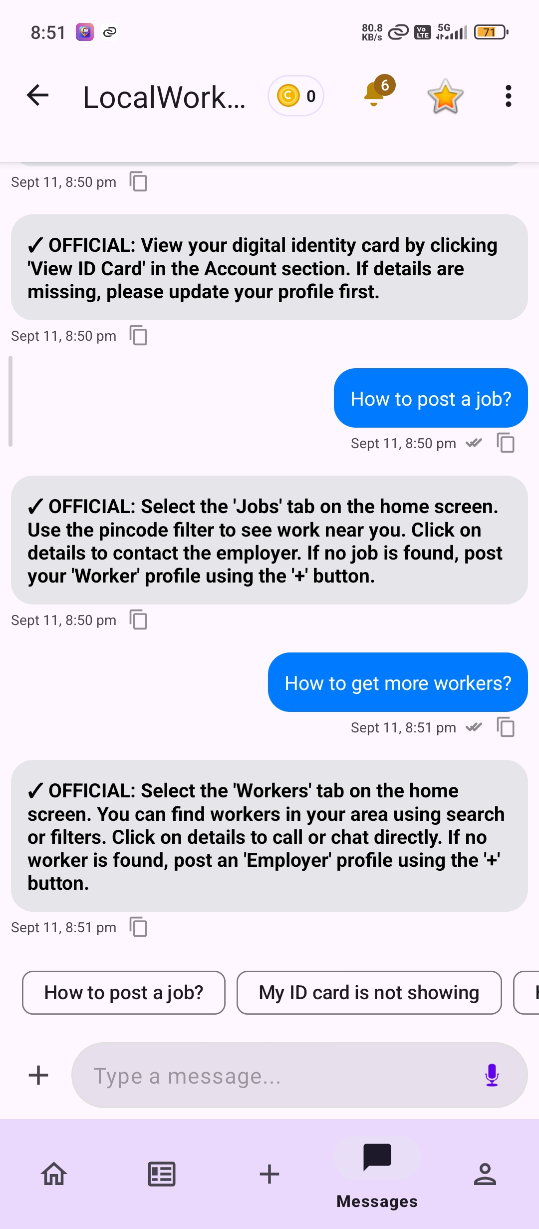 LocalWork Official Chat Support