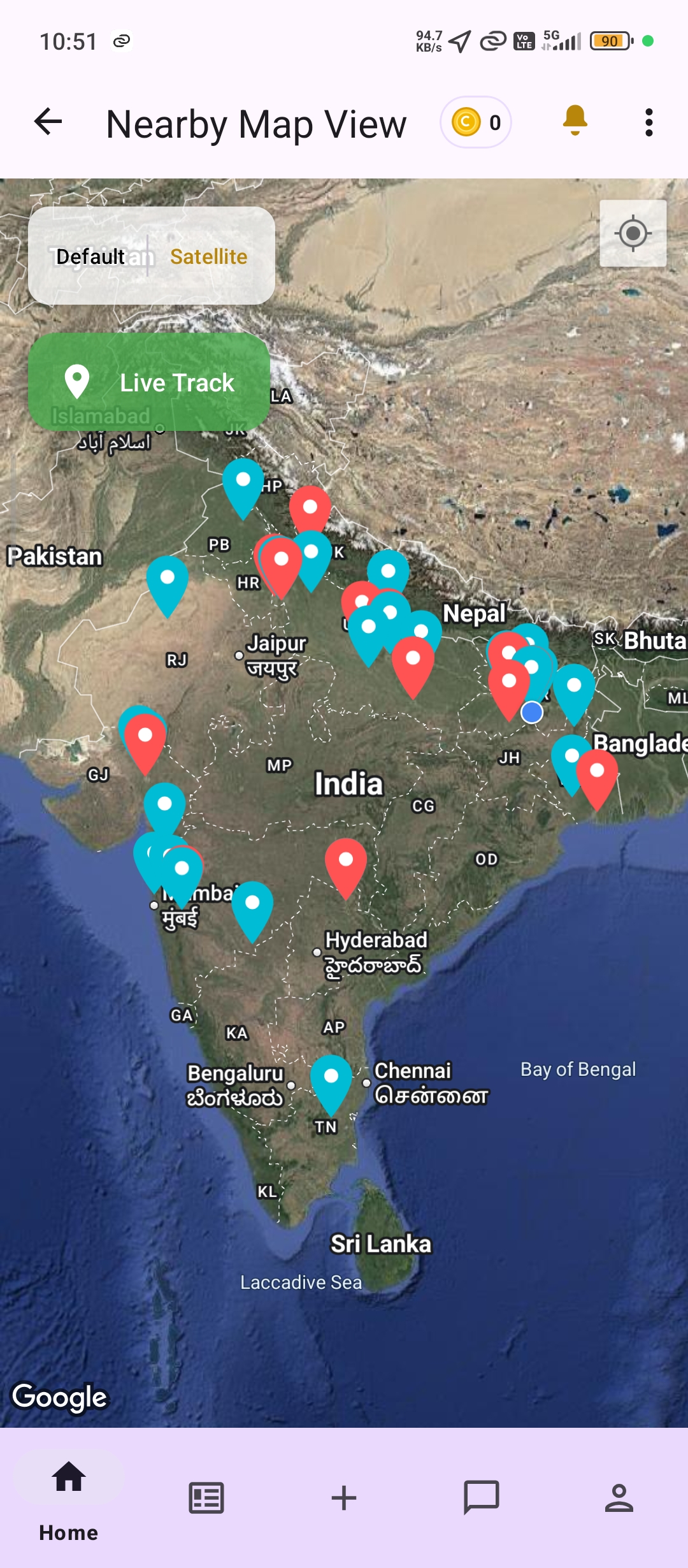 LocalWork Satellite Map View