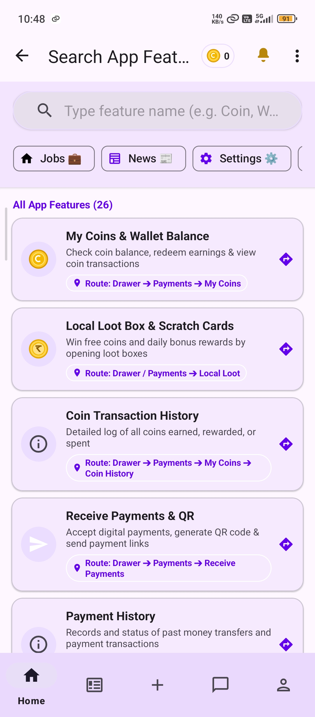 LocalWork Search App Features