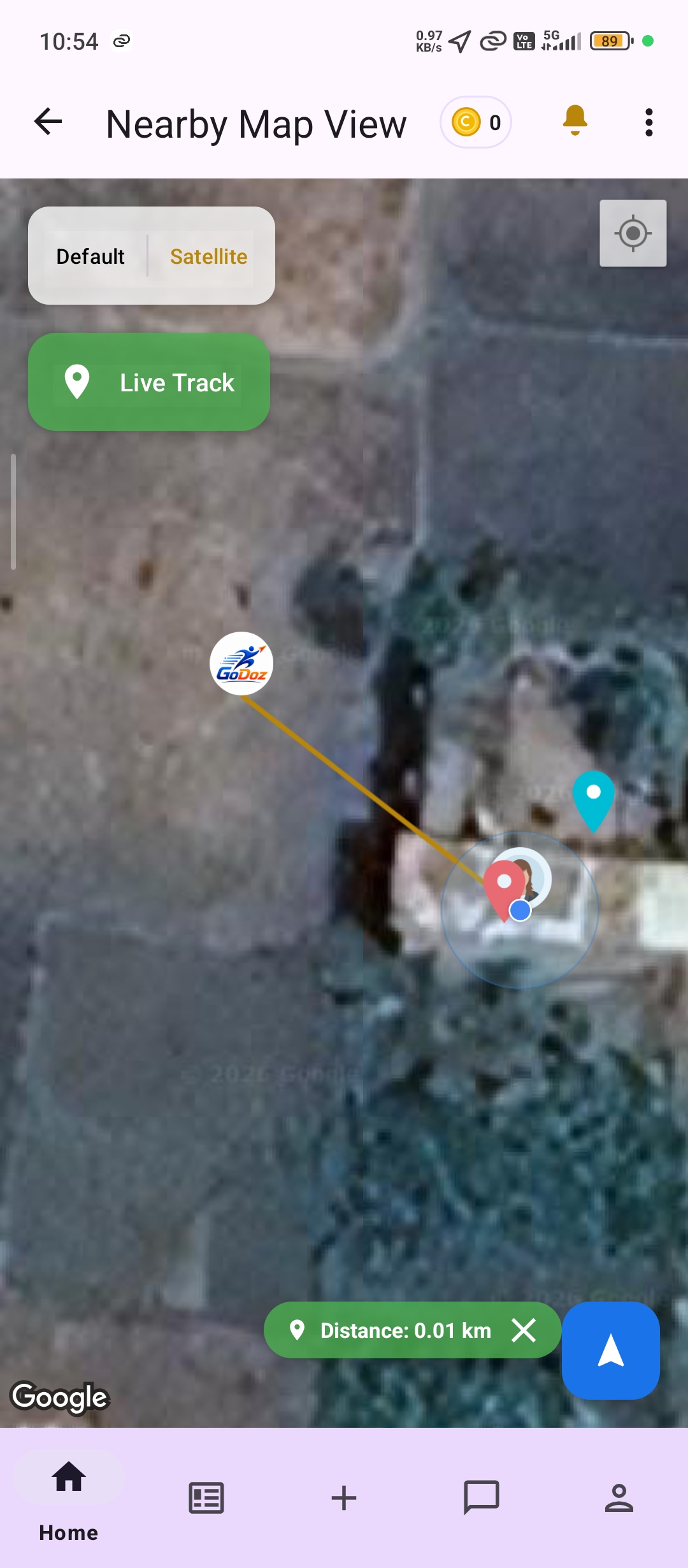 LocalWork Partner Tracking Screen